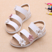 Ediodpoh Summer Kids Children Sandals Fashion Big Flower Girls Flat Pricness Shoes White 13