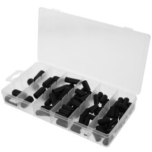80Pcs Silicone Rubber Protective End Cap Kit Connector Assortment Sizes For Coating Painting Anodizing Black