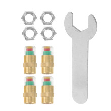 4pcs Tire Pressure Monitor Valve Stem Caps Car Tire Valve Caps With Sensor Indicator 3 Replacement Tire Valve Caps For Truck Car Wheels