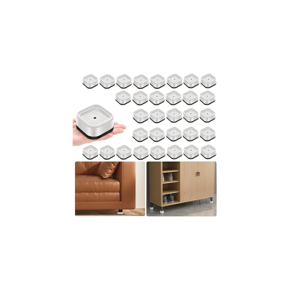 32-Pack Adjustable Plastic Furniture Risers 9065194522395