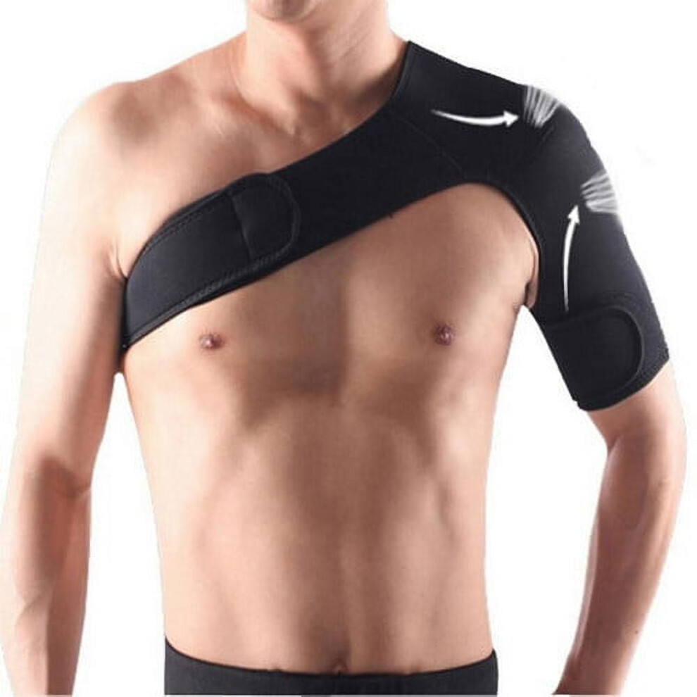 Adjustable Shoulder Brace for Rotator Cuff Support, AC Joint Dislocation, Labrum Tear, Frozen Shoulder, Sprain, Bursitis â Neoprene Wrap