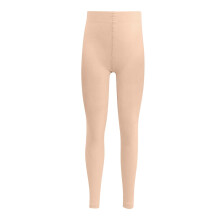Ediodpoh effen legging met dansmotief voor meisjes, beige, 3-4 jaar
