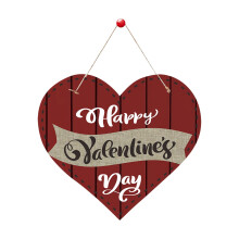 Valentine's Day Door Hanger Sign For Home With Heart Design And Warm Greetings,B