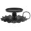 Μεταλλική βάση κεριών Vintage διακόσμηση γραφείου μαύρη 1