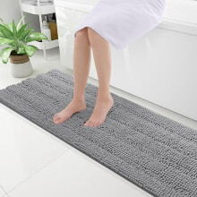 Chenille-raidallinen kylpyhuonematto 59x20 tuumaa