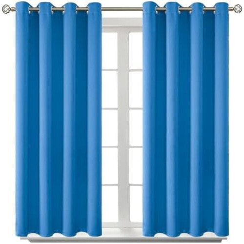 Mörkläggningsgardiner, polyester, 163 cm L x 232 cm B (2 st)