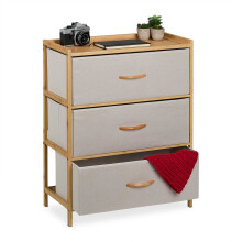 Bureau en bambou 3 tiroirs