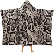 Couverture à capuche à motifs animaux, idéale pour le canapé, les enfants, les adolescents, les hommes et les femmes (cadeau).