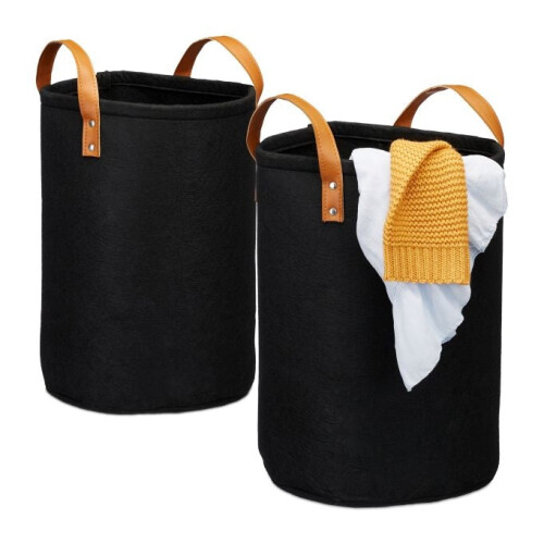 Panier à linge en feutre 28 l