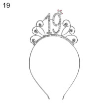 Strieborná kamienková narodeninová tiara pre ženy