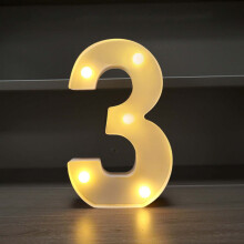 Lettres lumineuses LED alphabet - Décoration murale à piles pour chambre d'enfant, anniversaire, mariage et éclairage d'ambiance