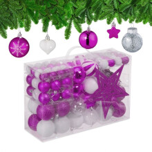 Boules de Noël dans un ensemble de 101 pièces