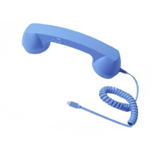 Retro-stil typ-C mobiltelefonheadset med inbyggd mikrofon för handsfree-samtal, brusreducering och volymkontroll, hörlur i vintagedesign