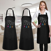 2 Pcs Nail Salon Gift Nail Tech Apron with Pocket Cosmetology Bib for Manicurist Technician Artist Cafes Kitchen
