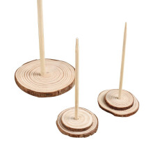 5 soportes de madera para árboles de Navidad de 7 cm