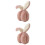 2Pièces Cache-Oreilles Rose Hiver Pour Activités 7
