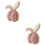 2Pièces Cache-Oreilles Rose Hiver Pour Activités 8