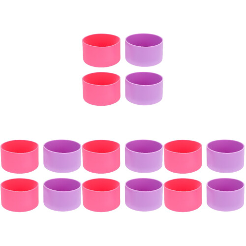 16Pièces Silicone Protecteur Antichaleur Pour Bouteille 2