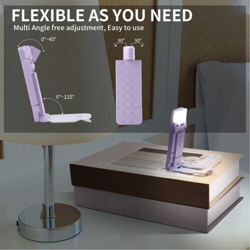 Lampe USB pliable 500 mAh lumière violette compacte 2