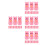 48Pièces Protège-Crayon Silicone Rose Confortable Pour Et École 9