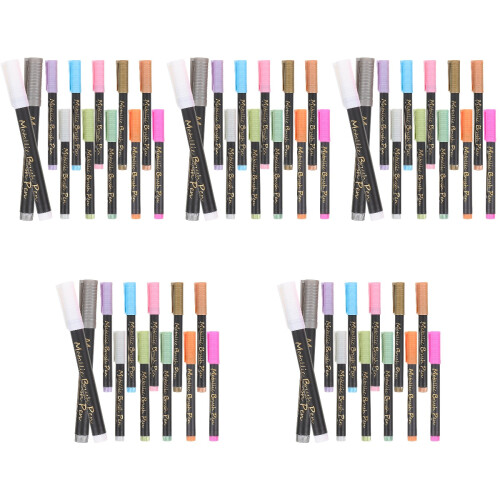 60Pièces Marqueurs Métalliques Multicolores Pour Dessin 2