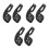 6Pièces Extension Guidon Noir, Montage Stable Durable 7