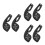 6Pièces Extension Guidon Noir, Montage Stable Durable 10