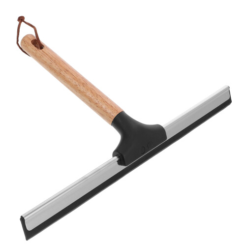 3Pièces Raclette Verre Bois Multi Usage Squeegee Douche 1