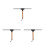 3Pièces Raclette Verre Bois Multi Usage Squeegee Douche 5