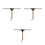 3Pièces Raclette Verre Bois Multi Usage Squeegee Douche 6