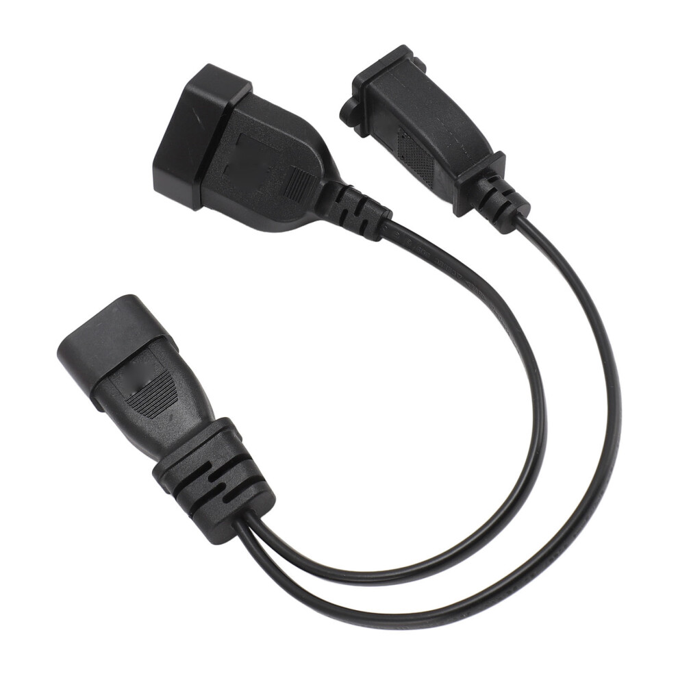 Iec320 C14 Male To 1-15R Eu4.0mm Y Splitter 0.3M 8441384652843