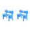 2Pièces Petit Banc Bleu Miniature Pour Décorer Jardin 5