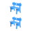 2Pièces Petit Banc Bleu Miniature Pour Décorer Jardin 8