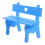 2Pièces Petit Banc Bleu Miniature Pour Décorer Jardin 9