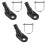 3Pièces Kit Remorque Noir Avec Nylon Résistante 3