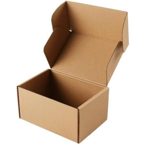 6x4x3 Brown Corrugated Cardboard Boxes - 30 Pack Small Shipping Mailer Boxes