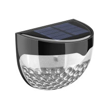 Hengdidi Solar Outdoor Lights, IP65 Waterproof Wall Light for Fence/Steps/Garden, Dusk-to-Dawn Sensor, 10,000h Life (90x62x50mm)
