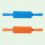 2 Pack Small Silicone Non-Stick Rolling Pins for Children's Baking Play Dough 1