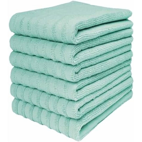 Toalhas de Cozinha Premium 20x28 polegadas - Pacote com 6