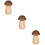 3Pièces Porte-Cure-Dents Maison Bois Marron Style Champignon 10