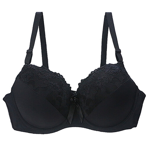 Γυναικείο Σουτιέν με Δαντέλα Push-up, Χωρίς Επένδυση, Μεγάλα Μεγέθη
