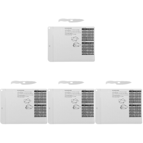 4Ensembles Outil De Pliage Papier ABS Multi-Usage Pour Loisirs 2