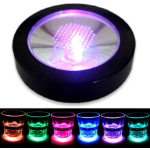 USB Rechargeable LED Drink Coaster with Gravity Sensor