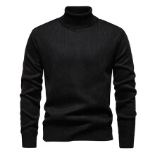 Fula jultröjor för män Varmfodrad tröja med hög hals Mjuk stickad pullover Casual vintertermounderkläder Topp för kallt väder
