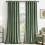 Cortinas de veludo blackout verde-oliva, 52x102 polegadas (2 painéis) 1
