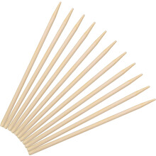 Brochettes en bambou de qualitĂ© supĂ©rieure de 18 cm (7 pouces), 5 mm d'Ă©paisseur, longues et semi-pointues, compatibles avec les bâtonnets Ă
