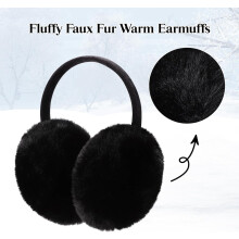 1Pcs Women Winter Earmuffs Girls Faux Fur Fluffy Soft Ear Warmer Outdoor Plush Warm Ear Covers