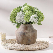 Vaso in ceramica stile rustico da 5,3 pollici