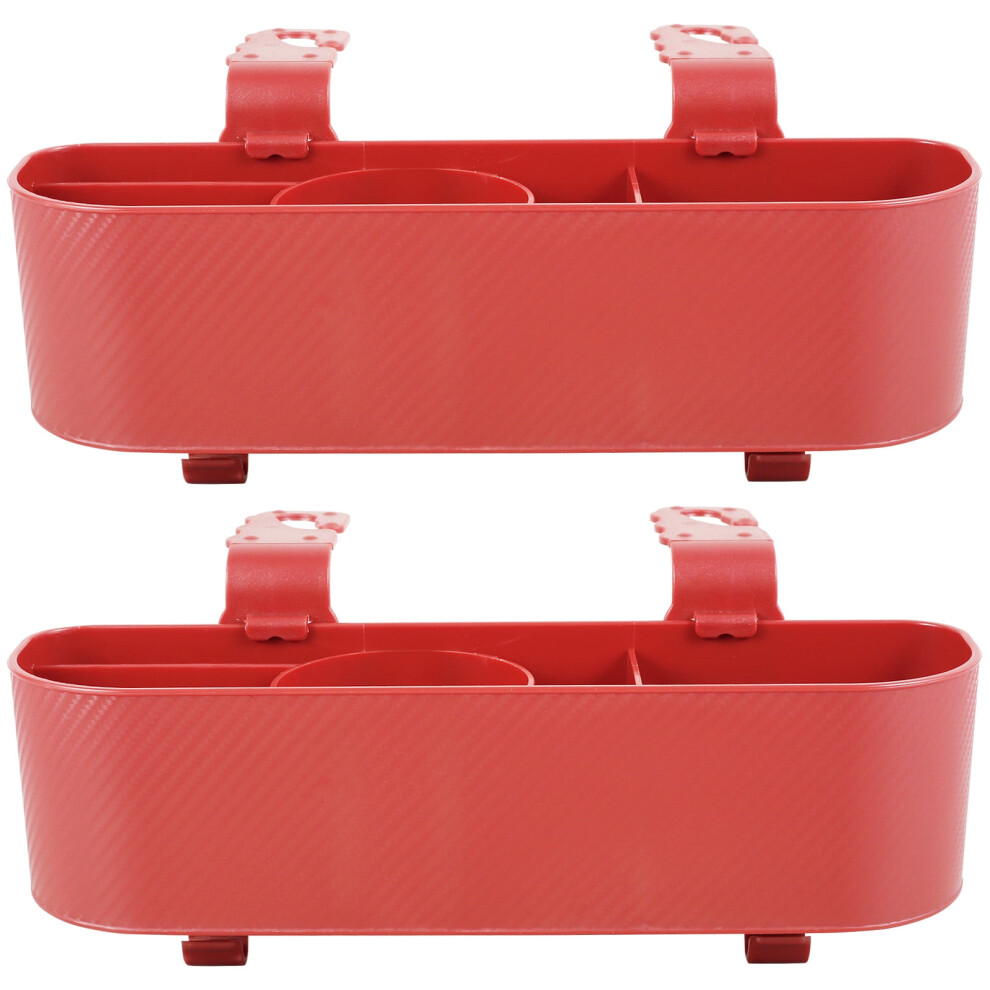 2Pcs Car Headrest Backseat Organizer With Cup Holder, Compatible With Most Vehicles 9149926160465
