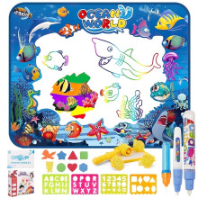 Mata do rysowania Water Doodle 40x32 cale, wielokrotnego użytku zabawka do rysowania dla dzieci